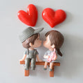 Refrigerator Magnet Creative Three-dimensional Cartoon Character Home Decoration Magnet Couple Set Refrigerator Magnet Decore