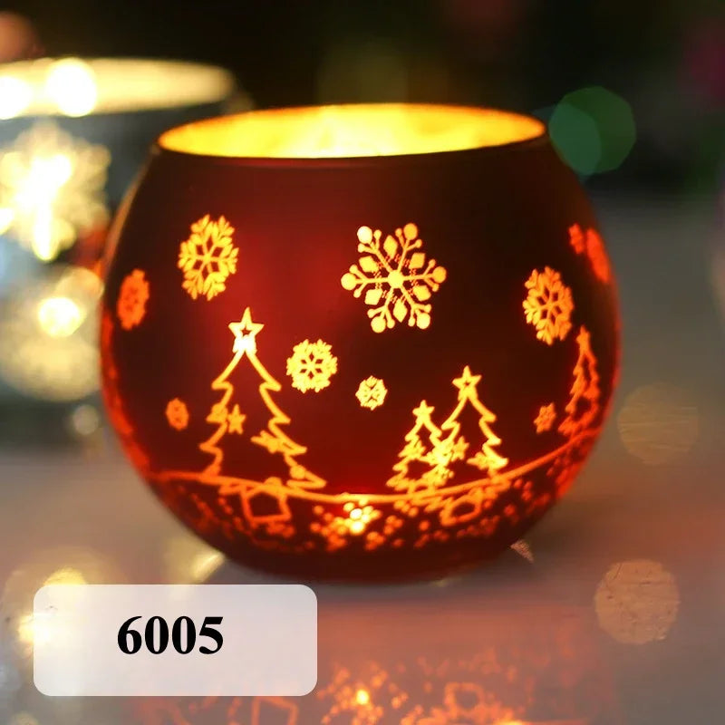 Glass Candlestick Votive Color Candle Cup Holder Tea Light Candelabra for Christmas Wedding Party Home Decore