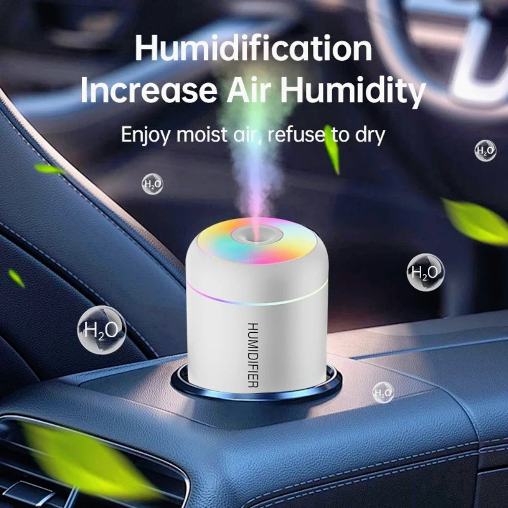 180ML Mini Air Humidifier USB Electric Aroma Diffuser Essential Oil Purifier Aromatherapy Mist Maker Lights For Car Home Bedroom