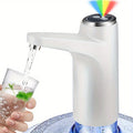 Portable electric water dispenser pump - suitable for 2-5 gallon bottles, USB rechargeable lithium battery, 4W power, easy to op