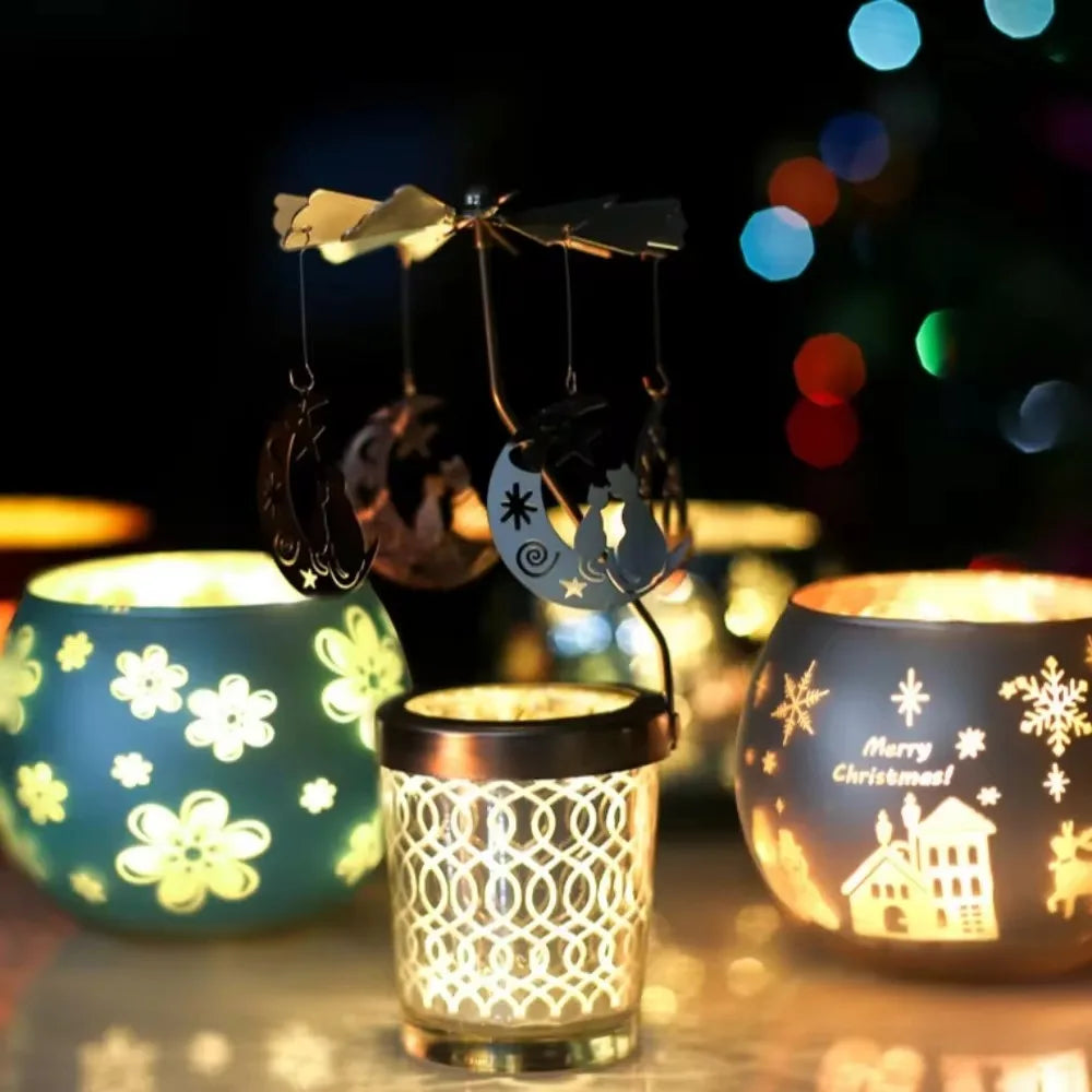 Glass Candlestick Votive Color Candle Cup Holder Tea Light Candelabra for Christmas Wedding Party Home Decore