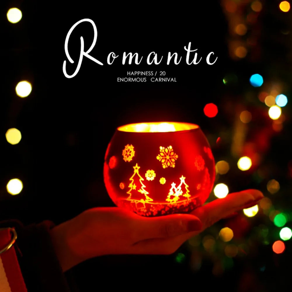 Glass Candlestick Votive Color Candle Cup Holder Tea Light Candelabra for Christmas Wedding Party Home Decore